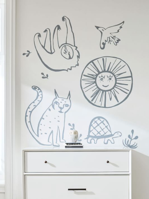 Animal Parade Wall Decals