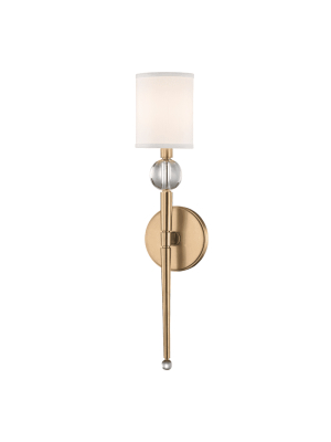 Rockland 1 Light Wall Sconce Aged Brass