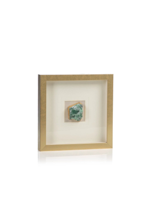 Gold Framed Emerald Crystal