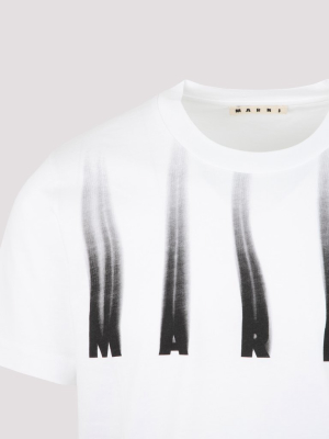 Marni Faded Logo Print T-shirt