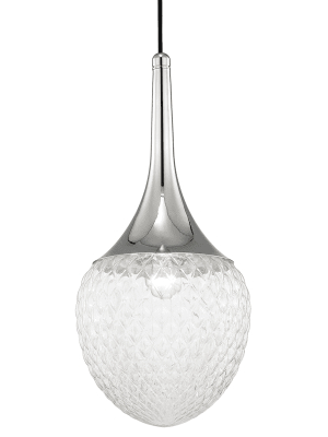 Bella 1 Light "b" Pendant - Polished Nickel