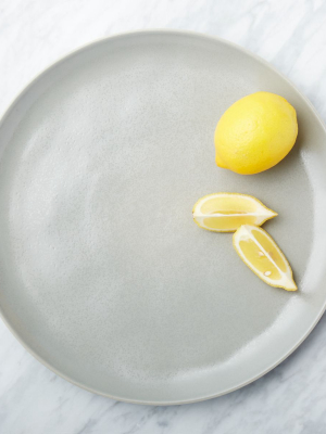 Visto Grey Stoneware Platter