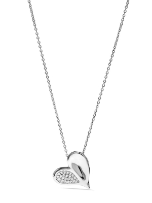 Eros Heart Necklace With Diamonds