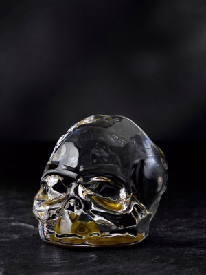 Memento Mori Faceted Skull Gold Coated Small