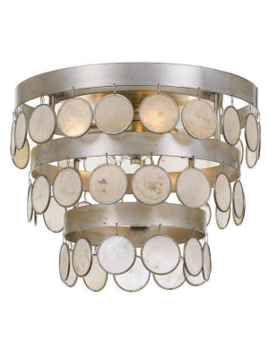 Coco 4 Light Antique Silver Ceiling Mount