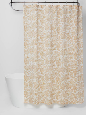 Floral Shower Curtain Yellow - Threshold™