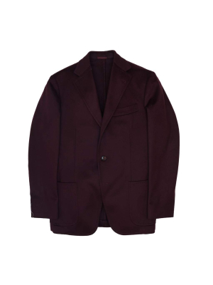 Cashmere Sport Coat- Crimson