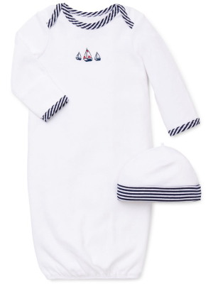 Sailboats Sleeper Gown And Hat