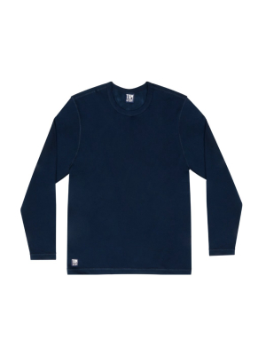 Solid Deep Blue Long Sleeve