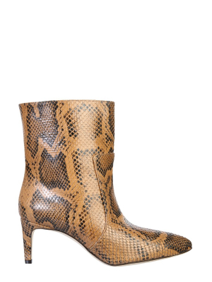 Paris Texas Embossed Stiletto Ankle Boots