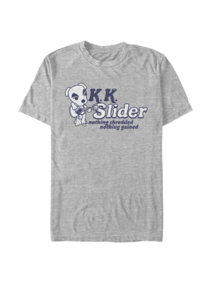 Men's Nintendo Animal Crossing K.k. Slider Nothing Shredded Nothing Gained T-shirt