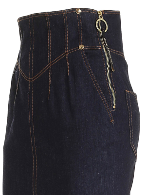 Versace Jeans Couture High Waist Denim Skirt