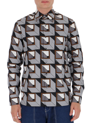 Prada Geometric Print Shirt