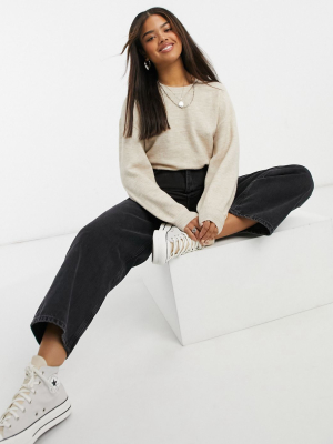 Asos Design Oversized Fine Crew Neck Sweater