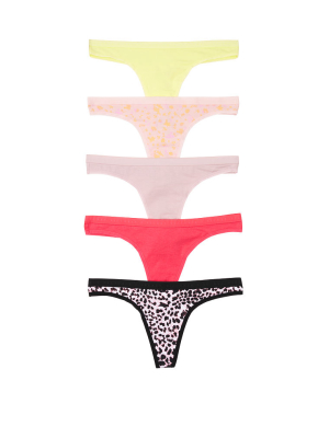 Victoria's Secret 5-pack Cotton Thong Panties