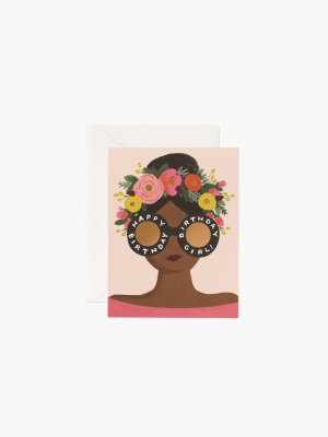 Rifle Paper Co Flower Crown Birthday Girl Card