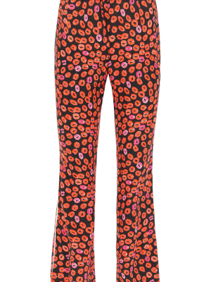 Marni Lip Print Flared Trousers