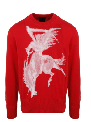 Givenchy Graphic Printed Logo Intarsia Jumper