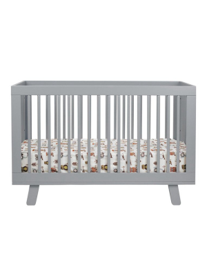 Hudson 3-in-1 Convertible Crib With Toddler Bed Conversion Kit - Grey