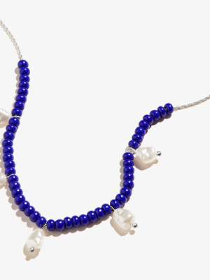 Nautical Pearl Drop Necklace