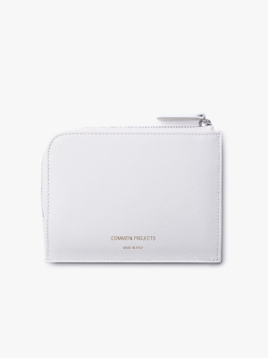 Zipper Wallet - White