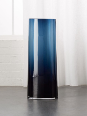 Ionia Tall Blue Glass Vase