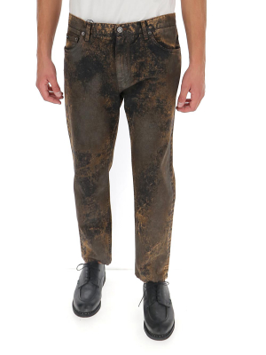 Dolce & Gabbana Acid Wash Straight-leg Jeans