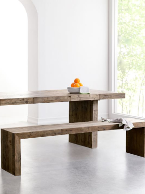 Emmerson® Reclaimed Wood Dining Bench - Stone Gray