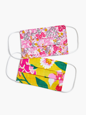 Girls' Pack-of-two Nonmedical Face Masks In Floral