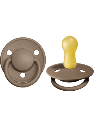 Bibs De Lux Pacifier 2 Pack: Dark Oak