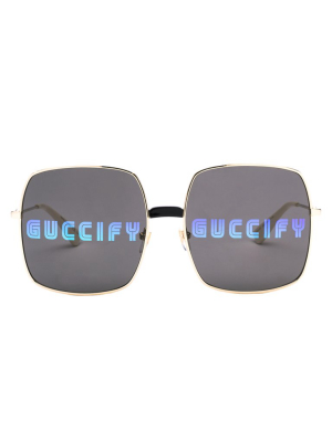 Gucci Eyewear Oversized Square Framed Sunglasses