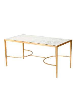 Fnam Coffee Table Gold Leaf/mirror