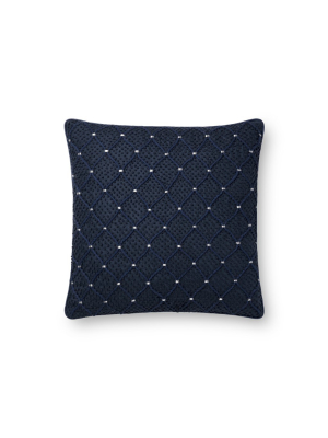 Navy & Silver Pillow