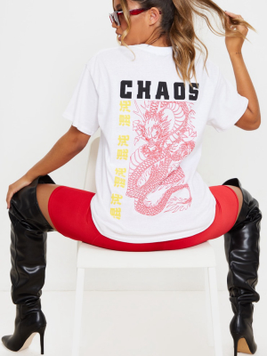 White Chaos Dragon T Shirt