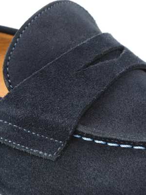 Silas Suede Loafer - Navy