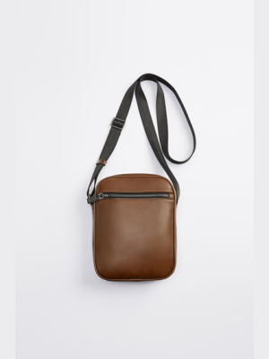 Brown Medium-sized Crossbody Bag