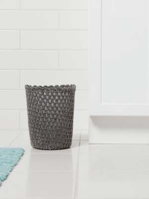 Solid Bathroom Wastebasket Gray - Opalhouse™