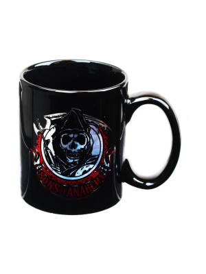 Just Funky Sons Of Anarchy Samcro Grim Reaper Logo 22oz Coffee Mug