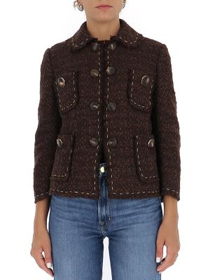 Dolce & Gabbana Cropped Tweed Jacket