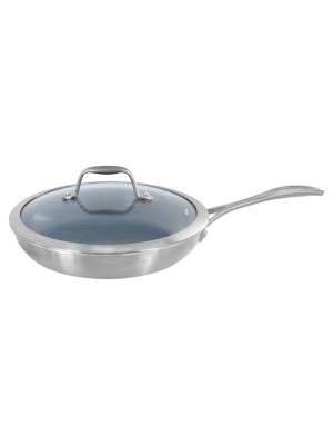 Zwilling Spirit 3-ply 9.5-inch Stainless Steel Ceramic Nonstick Fry Pan With Lid