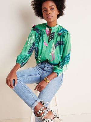 Adeline Paint-swiped Blouse