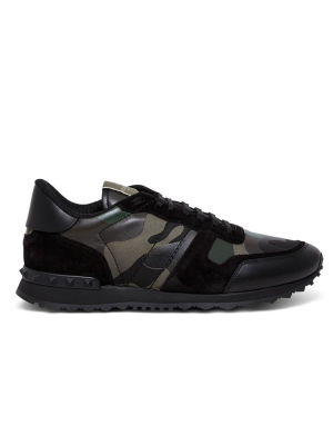 Valentino Garavani Rockrunner Camouflage Sneakers