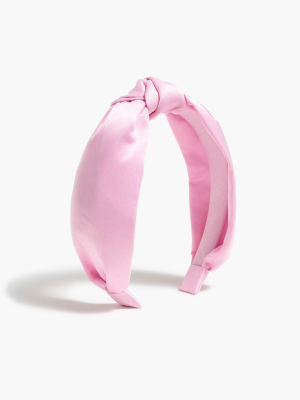 Girls' Satin Knotted Headband