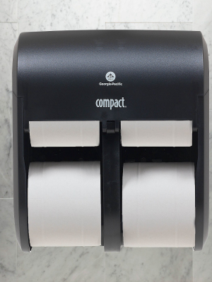 Georgia-pacific Compact 4-roll Quad Coreless Toilet Paper Dispenser By Gp Pro Black 2726343