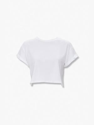 Cotton-blend Crew Tee