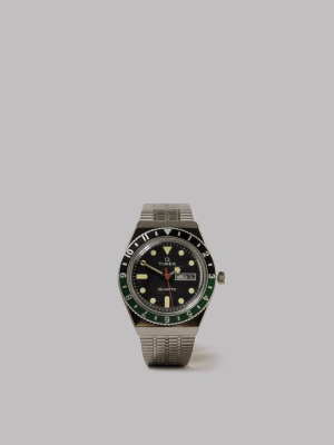 Timex Archive Q Timex (steel / Black Dial / Green)