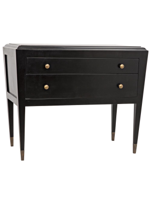 Noir Grant Charcoal Finish Dresser