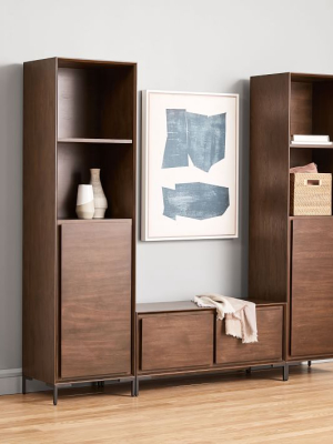 Nolan Entryway Open & Closed Cabinets (2) & Bench Set