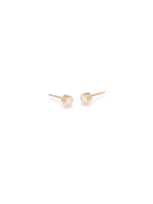 14k Opal Studs