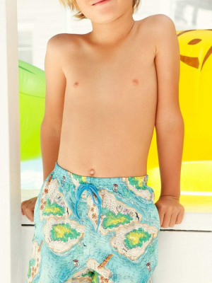 Little Peixoto Boys Swim Trunks In Island Hopping B800-p61